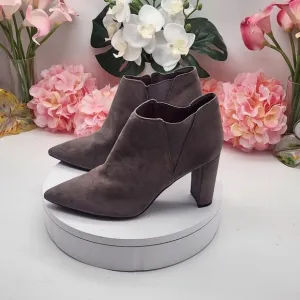 Marc Fisher Gray Suede Ankle Boots Size 11