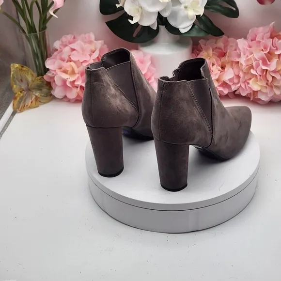 Marc Fisher Gray Suede Ankle Boots Size 11