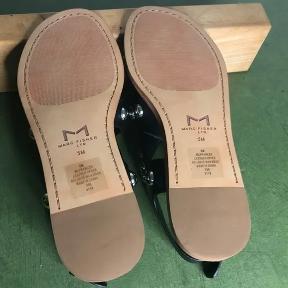 Marc Fisher NWT PRANCER Studded Crisscross Sandals
