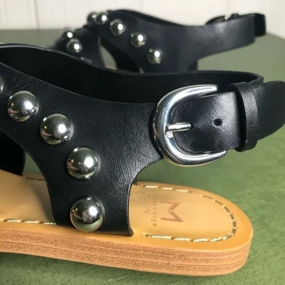 Marc Fisher NWT PRANCER Studded Crisscross Sandals