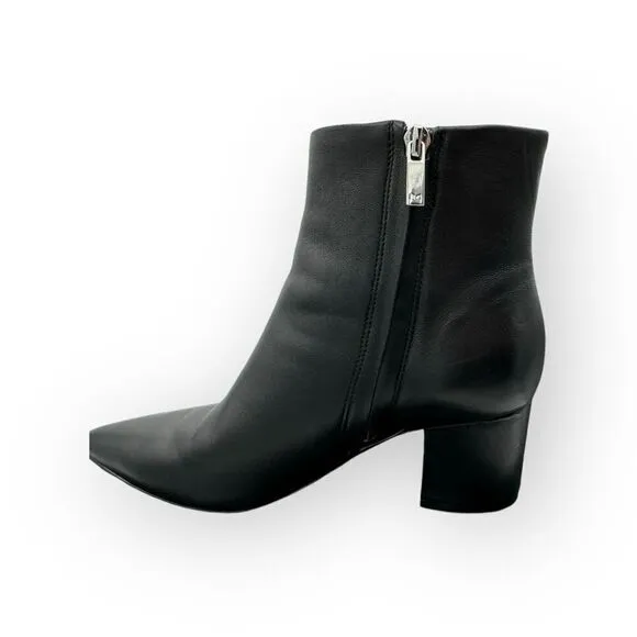 Marc Fisher Womens Jarli Leather Pointy Ankle Bootie Boots Black Size 6.5