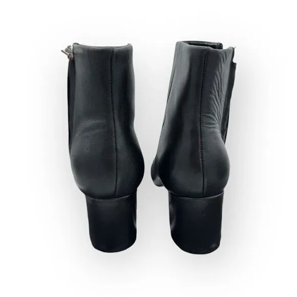 Marc Fisher Womens Jarli Leather Pointy Ankle Bootie Boots Black Size 6.5