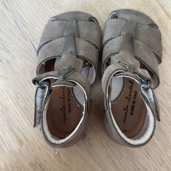 Marie Chantal baby Brown Leather Sandals 19