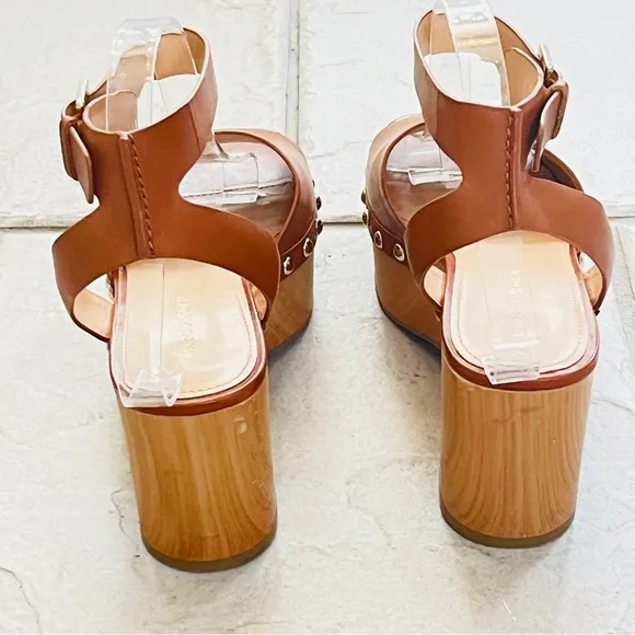 Mark Fisher genuine leather studded platform sandals  Size 8.5