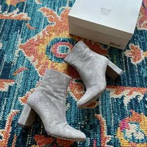 Maryam Nassir Zadeh Blue Suede Ankle Boots