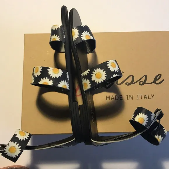MATISSE BLACK DAISY NIKITA LEATHER SANDAL