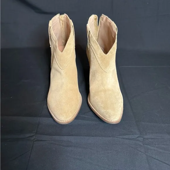Matisse Footwear Arrow, Western Suede Bootie With Almond Toe.