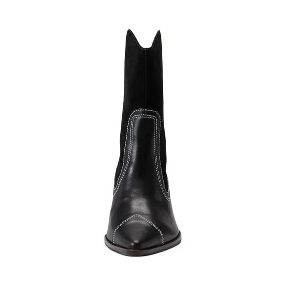 Matisse Women's 8M Black Leather Western Boots Booties - New in Box
