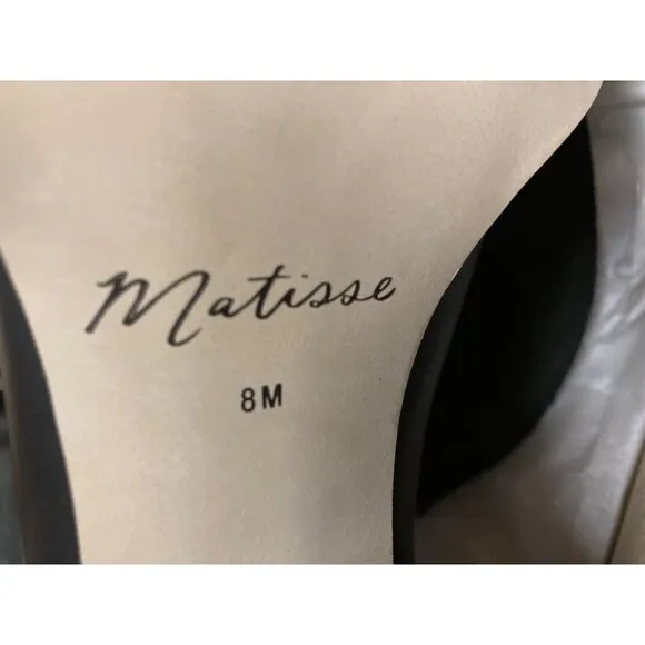 Matisse Women's 8M Black Leather Western Boots Booties - New in Box