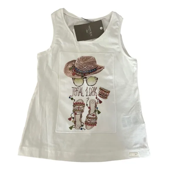 Mayoral Outfit - Sequin Shorts, NWT Top,  Drape Cardigan sz 8