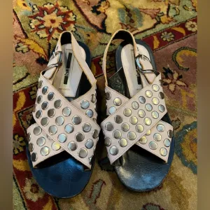 McQ by Alexander McQueen Blush Studded Sandals