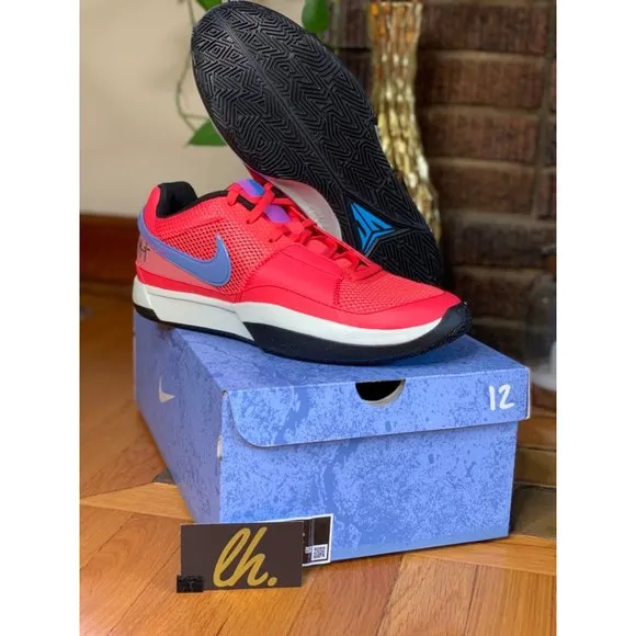 Mens 10 Nike Ja 1 “Fuel” Athletic Basketball Sneakers DR8785-800