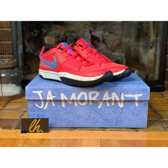 Mens 10 Nike Ja 1 “Fuel” Athletic Basketball Sneakers DR8785-800