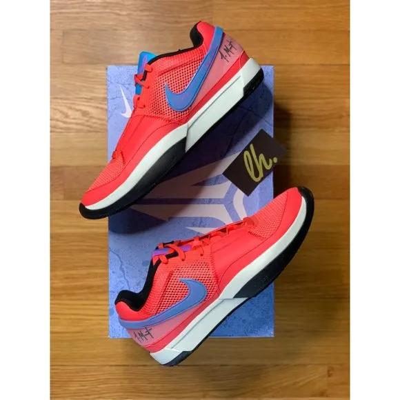 Mens 10 Nike Ja 1 “Fuel” Athletic Basketball Sneakers DR8785-800