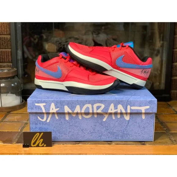 Mens 10 Nike Ja 1 “Fuel” Athletic Basketball Sneakers DR8785-800