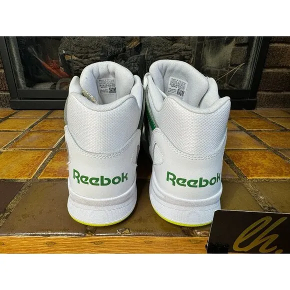 Mens 10.5 Reebok Royal “Green Money” Athletic Basketball Sneakers BB4590
