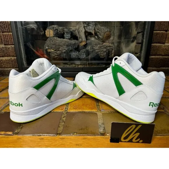 Mens 10.5 Reebok Royal “Green Money” Athletic Basketball Sneakers BB4590
