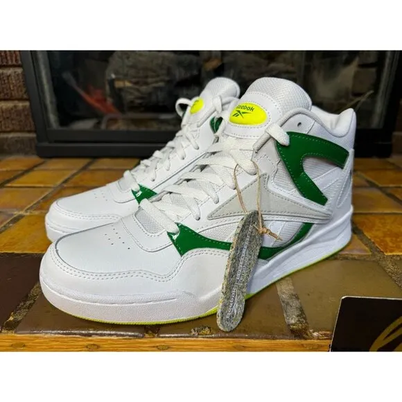 Mens 10.5 Reebok Royal “Green Money” Athletic Basketball Sneakers BB4590