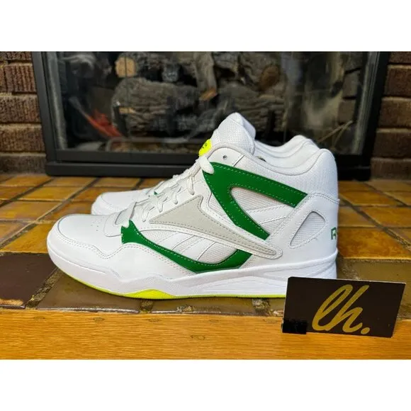 Mens 10.5 Reebok Royal “Green Money” Athletic Basketball Sneakers BB4590