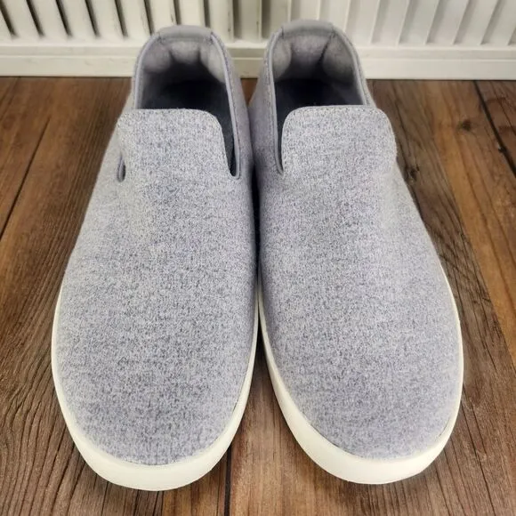 Mens 8 Allbirds Wool Loungers Gray Slip On Casual Comfort Low Loafers Shoes NEW