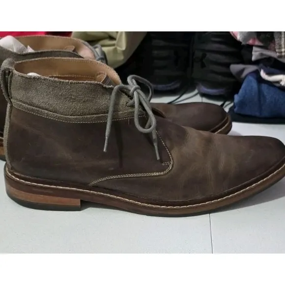 Mens Cole Haan Williams Welt Chukka Boots Size 11 M Brown Leather Lace Up Boot