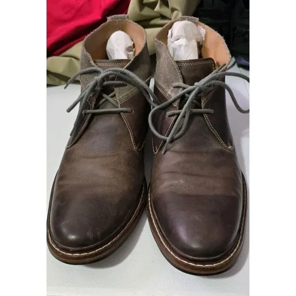 Mens Cole Haan Williams Welt Chukka Boots Size 11 M Brown Leather Lace Up Boot