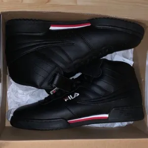 Men's Fila F13 Sneakers Black  1VF059LX-970  High Top Size 10.5