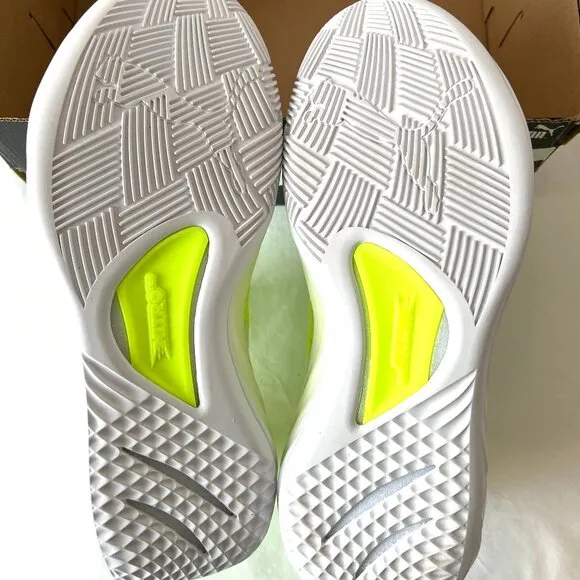 Men's Puma All Pro Nitro Lime Squeeze-Puma White Sneakers, 379079-05 Sz 11.5 NEW