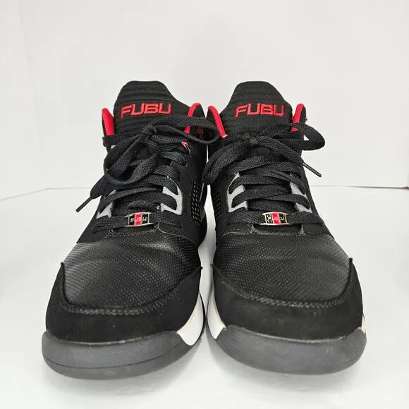 Men's Red/Black FUBU Sintetico‎ High Top Basketball Sneakers Size 9