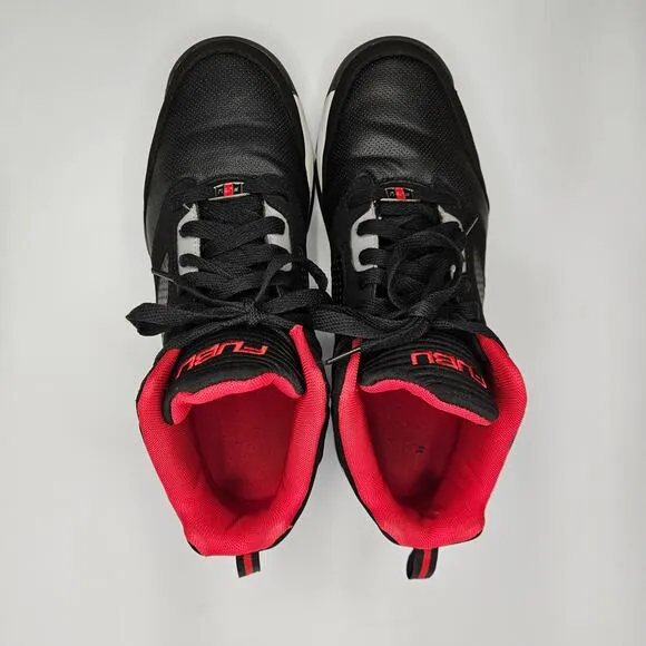 Men's Red/Black FUBU Sintetico‎ High Top Basketball Sneakers Size 9