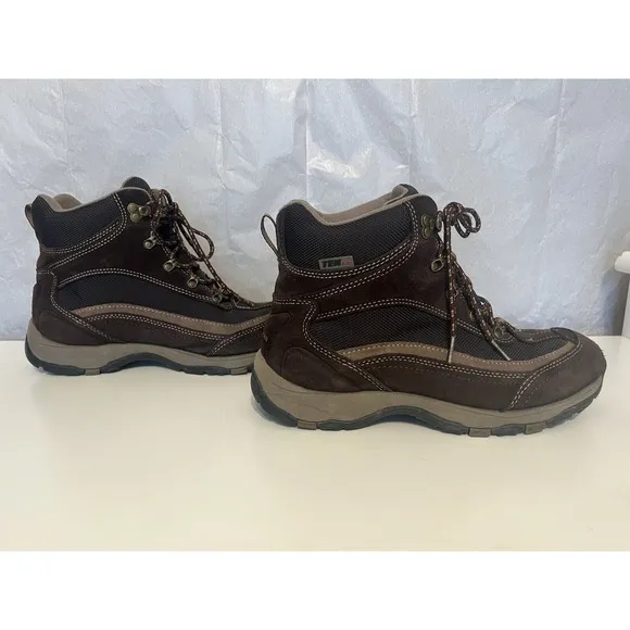 Men's Sz 9M LL Bean Tek 2.5 Waterproof Hiking Boots Brown Primaloft 258265