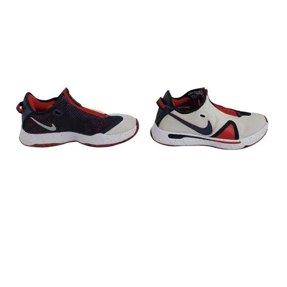 Mens Nike PG 4 USA Colorway Low Top Hidden Laces Basketball Sneakers Sz 10.5