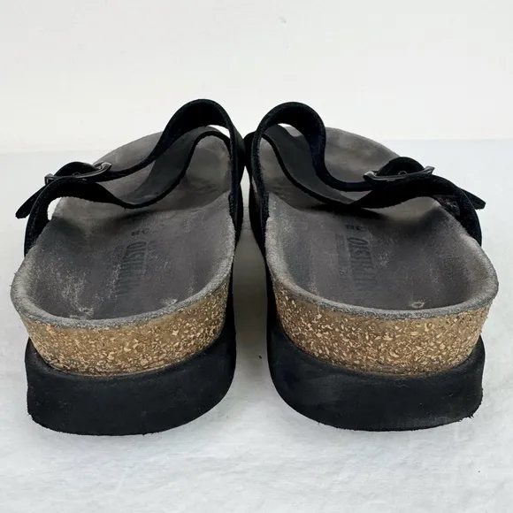 Mephisto Helen Black Nubuck Sandal