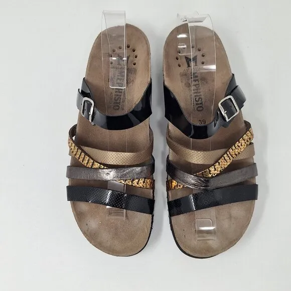 Mephisto Womens Huleda Smooth Leather Sandals  Size 39
