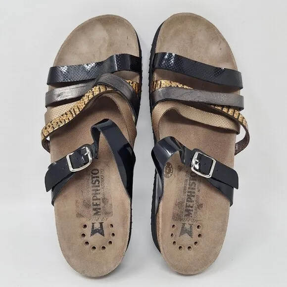 Mephisto Womens Huleda Smooth Leather Sandals  Size 39