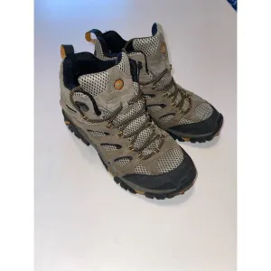 Merrell Moab Ventilator Mid Boots Mens Size 9 W Walnut Brown Waterproof Shoes A2