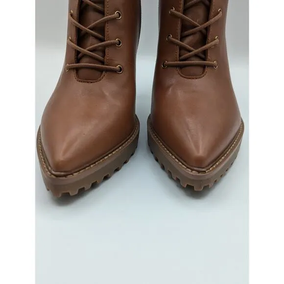 Michael Kors | Boots Kyle Lace Up Booties Leather Pointed Toe NIB | SIZE 8