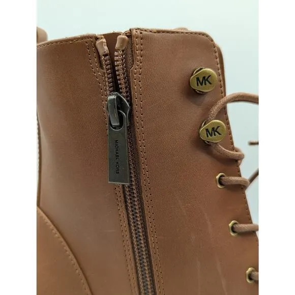 Michael Kors | Boots Kyle Lace Up Booties Leather Pointed Toe NIB | SIZE 8