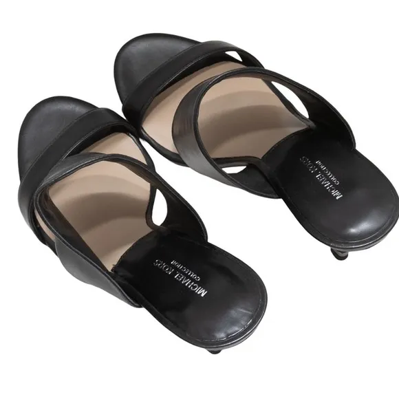 MICHAEL KORS LEATHER HEELED SANDALS SIZE 36.5