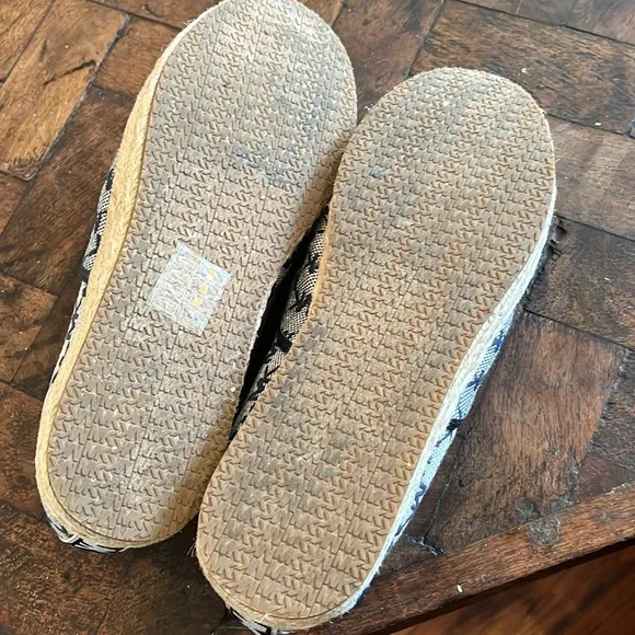 Michael Kors Navy Espedrille Loafers Slip-On Comfort Signature Logo Size 8 💙