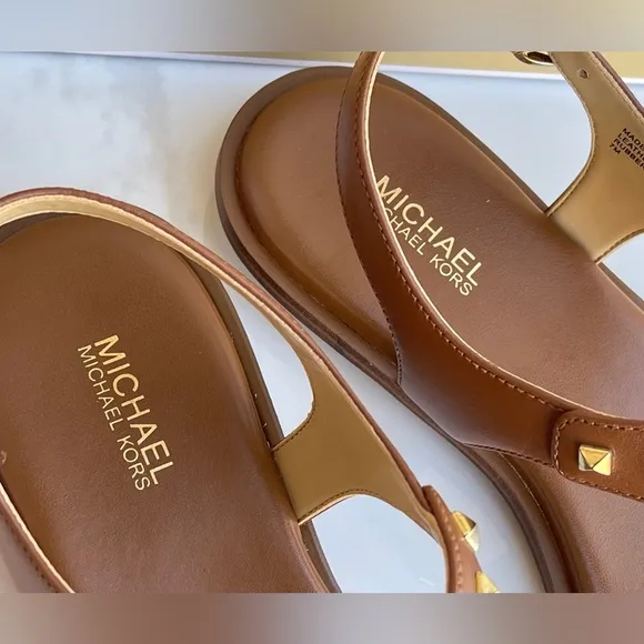 Michael Kors Studded T-Strap Sandals