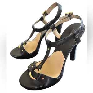 Michael Kors Valerie T-strap Heeled Sandals