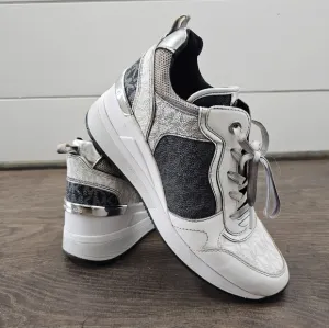 Michael Kors Women's Wedge Heel Sneakers- Cristina Trainer Tennis Shoe