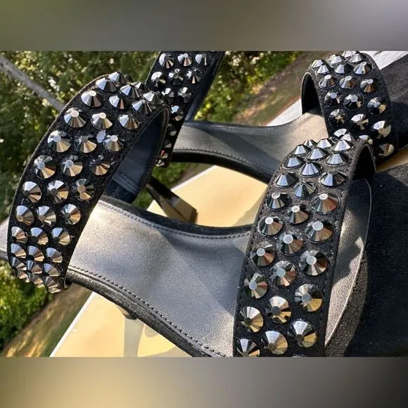 Michael Kors Clara Black Studded Heeled Sandals – Glamorous &amp; Chic