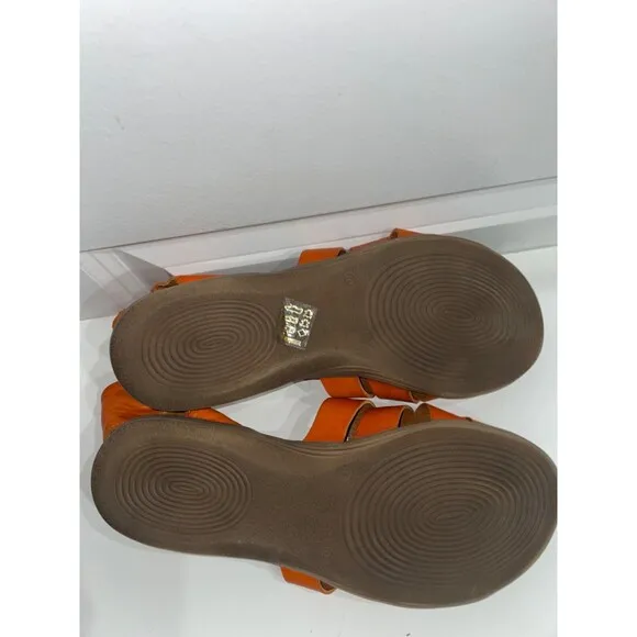 Miz Mooz Moody Women's size 41/US 10 NWT Orange Leather Sandals NWT
