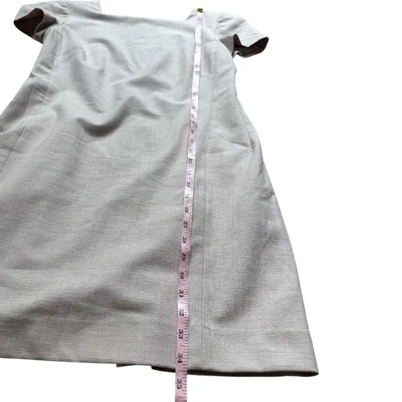 M.M. LAFLEUR Marie Dress Crosshatch in Dove size 8