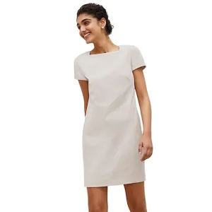 M.M. LAFLEUR Marie Dress Crosshatch in Dove size 8