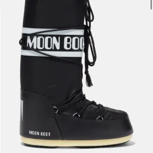 Moon Boot Classic Black and White Boots
