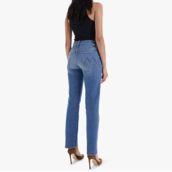 MOTHER HIGH WAISTED DOUBLE HIKER SKIMP JEANS