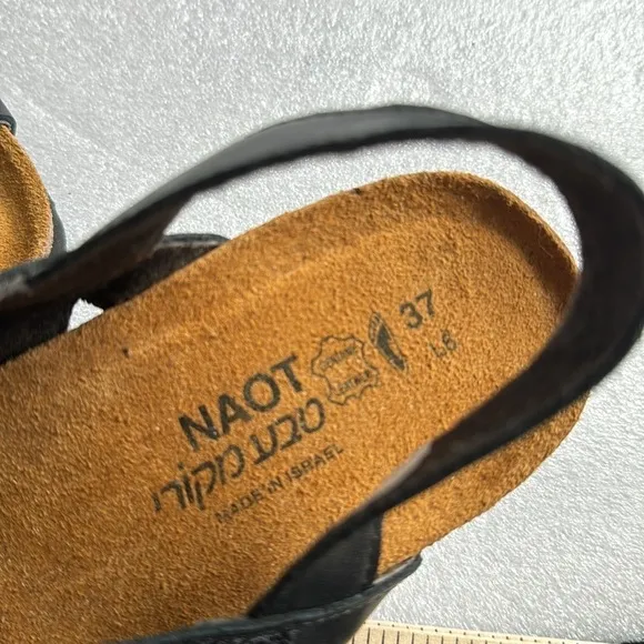 Naot Sandals Leather 37 Women’s Made in Israel